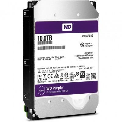 China Original Brand New Purple Hdd W102PURX 3.5 SATA HDD 10TB 7200RPM Hard Disk Drive Special For Surveillance CCTV Security Dvr nvr for sale