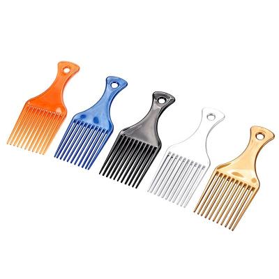 China Salon Private Label Cost Hair Styling Afro Wide Head Hair Oil Tooth Pick Comb Picks Afro Comb For Curly Hair for sale