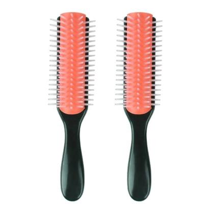 China Cushion Plants Head 5 Row Detachable Cushion Nylon Bristle Small Removable Classic Row Styling Brush For Thick Hair for sale