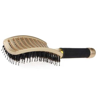 China High Quality Styling Curly Duct Tool Handle Plastic Paddle Duct Detangling Hair Comb Brush for sale