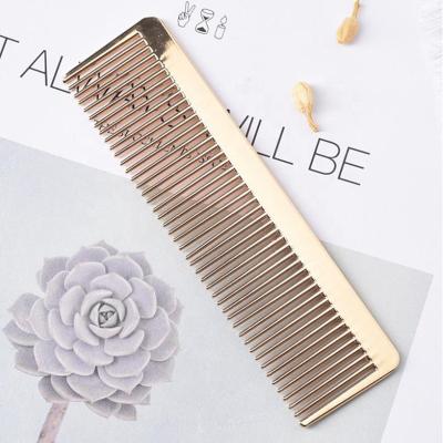 China High Quality Professional Home Hotel / Factory Direct Custom Logo Salon Plating Plastic Hair Comb For Travel And Daily Use for sale