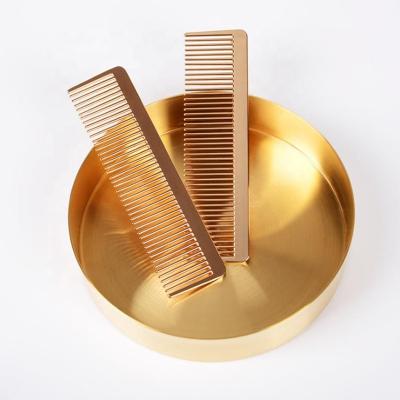 China Plastic wide gold plated bling bridal comb home/salon hairdresser styling detangle magic tooth salon private label for women for sale