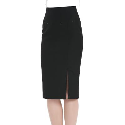 China 2020 Autumn Winter New Fashion Cloth Office Smooth Fit Ladies High Waist Skirt for sale