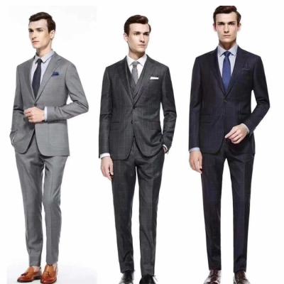 China Anti-wrinkle customized according custom made needs plus size 3pice dusiness man suit for sale