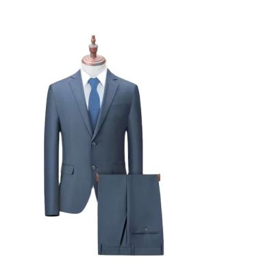 China Anti-Wrinkle Best Quality Commercial Local Men Suit 3 Pieces Polyester Wool Men Formal Suit for sale