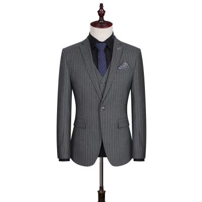 China Anti-Wrinkle Customize Latest Formal Suit Men Jacket Vest Pants Wool Italy Men Suits for sale