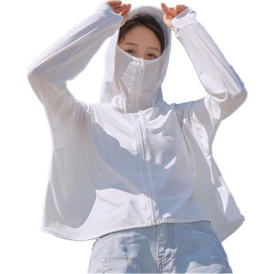 China Wholesale Custom Long Sleeve Women Long Sleeve Hooded Outdoor UV Protection Jacket Sunshade Sunscreen Breathable Clothing Summer for sale