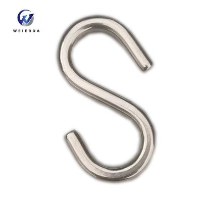 China Heavy Industry Customized Stainless Steel Metal S Shape Hanger Hangs J Hook Metal Hook Hardware for sale