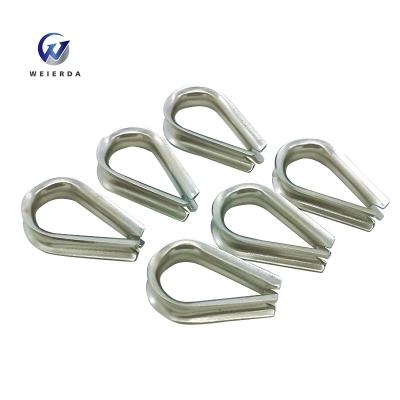 China Small construction ss316 stainless steel tube wire rope thimble m2 size for 2mm winch cable for sale