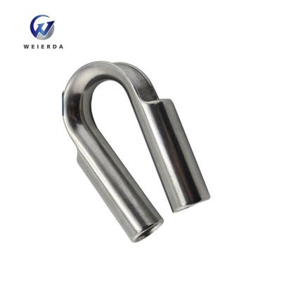 China Construction 304/316 stainless steel thimble 3/8 in. wire rope. in diameter/cable for sale