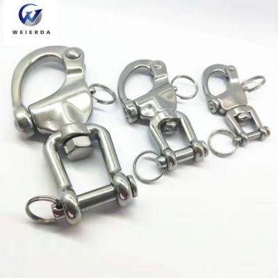 China Heavy Industry Marine Hardware Mini Swivel Jaw Stainless Steel Snap Eye Snag for Sailboat for sale