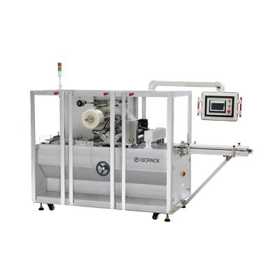 China BTB-300S Automatic Food Bopp Plastic Sheet Perfume Box Cellophane Wrapping Machine With 40-80 Boxes/Minute for sale