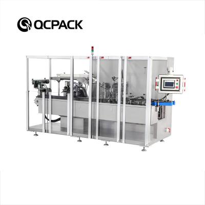 China QCZ-120W Automatic Medical Food Drugs Cosmetics Mask Box Carton Packing Packaging Machine for sale