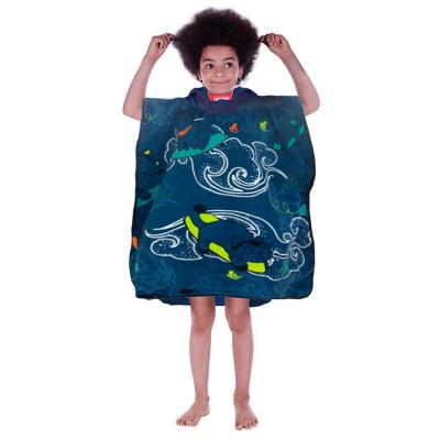 China Baby Hooded Towel Towel Cartoon Bath Kids Summer Quick Dry Bathrobe for sale