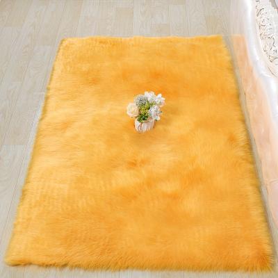 China Stain resistant high quality fur rugs, puffy sheepskin rugs, soft faux fur rugs and decorative rugs for sale