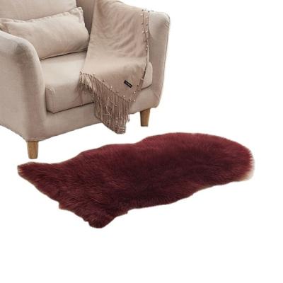 China Washable Faux Tufted Luxury Shaggy Fur Blankets Nordic Sheepskin Area Blanket Factory Custom Throw Blanket For Living Room for sale