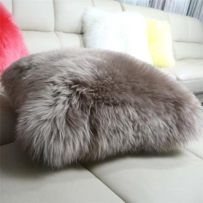 China Soft Long Hair Soft Color Wool Australian Sheep Pillow Fur for sale