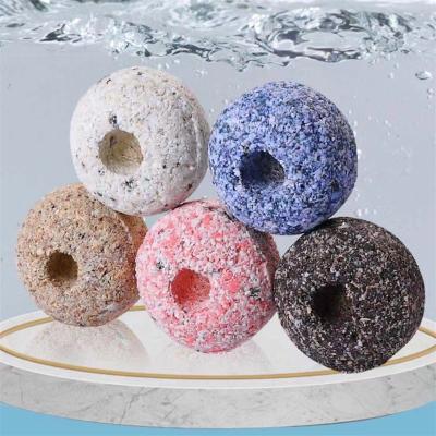 China Zaohetian Viable Ceramic Aquarium Balls Ring Nitrifying Bacteria Filter Media Aquarium for sale