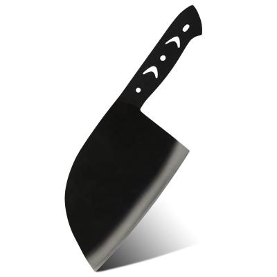 China Butcher Knife Accessories Serbian 6.65 Inch Extremely Sharp Blade Black Split Cleaver Outside Knife Blade White Without Handles for sale