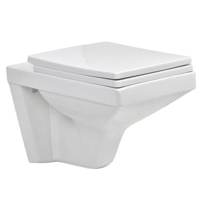 China Wall-Hung Double-Flow Promotional Items Sanitary Ceramic Without Cistern Wall Mounted Toilet for sale