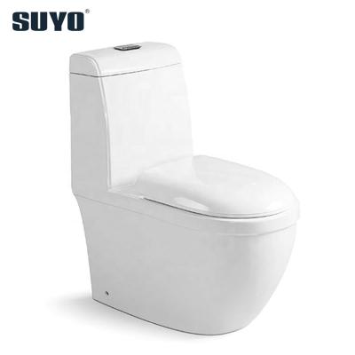 China Double-Flow High Quality Soft Narrow Toilet Ceramic One Piece Toilet Bowl with P-trap Inodoro completo Cuadrado for sale