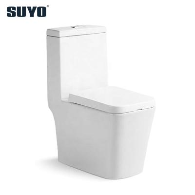 China Modern Ceramic Double-Flow SUYO Belt Washdown Toilet One Piece WC Floor Mounted for sale