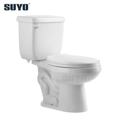 China Factory Chaozhou Single Flush Ceramic Bathroom Cheap Price Siphonic Two Piece Toilet For South America for sale