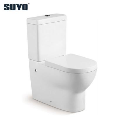 China Double-flow Luxury Modern Ceramic Sanitaryware Suppliers With Seat Covers WC Brand Toilet Bowl Two Piece Toilet Seats for sale