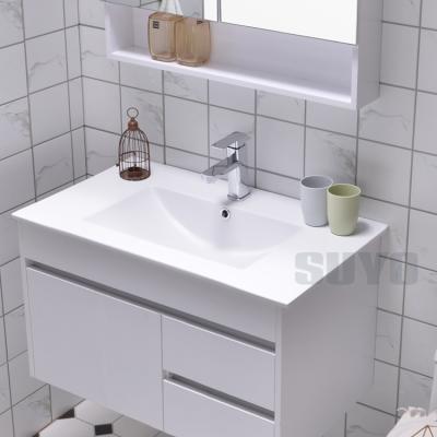 China Good Quality 40cm Width Modern Rectangular Ceramic Edge Sink Left Right Side Slim Cabinets for sale