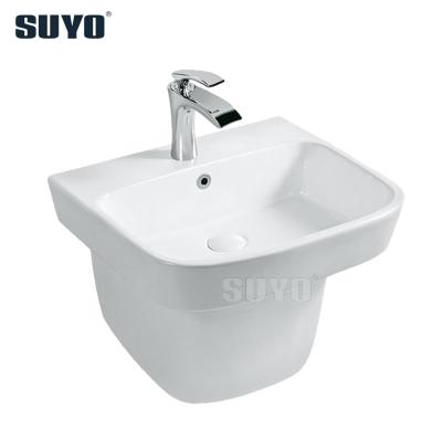 China Shampoo Sinks Factory High Quality Porcelain Back To The Wall Sink Ware Sanitary Wall Hung Wash Basin Price for sale