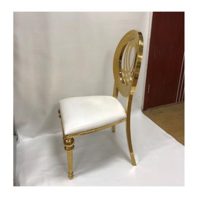 China Other New Product 201stainless Steel Chair Color Optional Wedding Napoleon Chair for sale