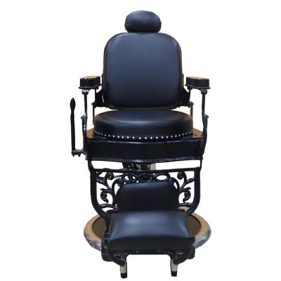 China Barber chair in the shock hot sale vintage Barber Chair Men's classic salon equipment beauty salon barber chair for sale