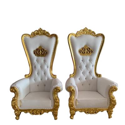 China High Back High Quality Cheap Party Queen Chair King Throne Chair For EUROPEAN Wedding for sale