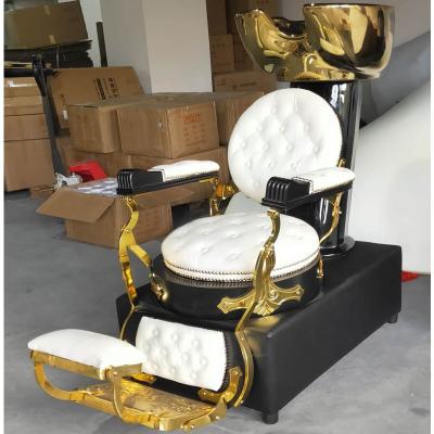 China Durable Material Hair Salon Classic Color Customized Shampoo Chair Hair Backwash Unit Salon Sink Shampoo Chairs for sale