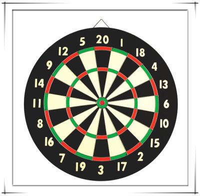 China Dartboard Standard Size Paper Dartboard for sale