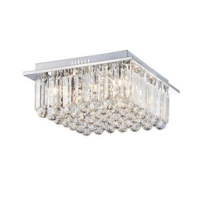 China modern style modern small bedroom square crystal ceiling lamp with good quality for sale