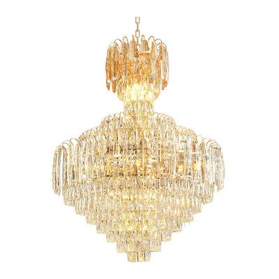 China Modern Nordic Chandelier Crystal Chandelier Gold Luxury LED Pendant Light for sale