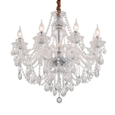 China Popular villa/hotel/lobby/lobby K9 design crystal chandelier for living room decoration with cheap price for sale