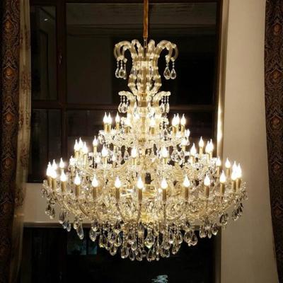 China Villa/Hotel/Lobby/Hall Diameter 1.5 Meters By Height 1.8 Meter Maria Theresa K9 Crystal Chandelier For Villa Project for sale