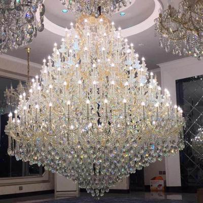 China Villa/Lobby/Lobby Extra Large Maria Theresa Crystal Chandelier Lamp Hotel/Luxury Hotel Lighting Fixture for sale