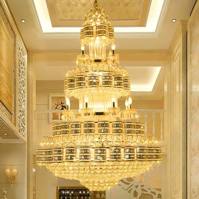 China Living room/villa/hotel/cafe luxury large chandelier for hotel lobby or villa high ceiling high decoration for sale