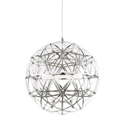 China Indoor Wholesale Stainless Steel Ball 3000K Chandelier For Hotel Lobby Or Mall Decoration for sale