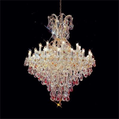 China LightingLuxurious Maria Theresa Crystal Chandelier Decoration Round Crystal Chandelier Foyer for sale