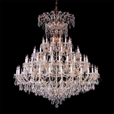 China Modern Led Chandelier Crystal Lamp Hall Lights Chandelier Decoration Hotel Banquet Modern Crystal Chandelier for sale