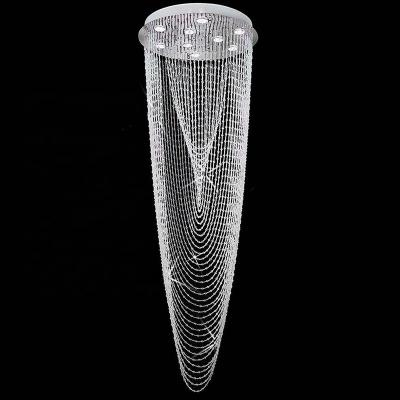 China Modern decoration GU10 light source waterfall chandelier ceiling lamp bead for home villa stair staircase for sale