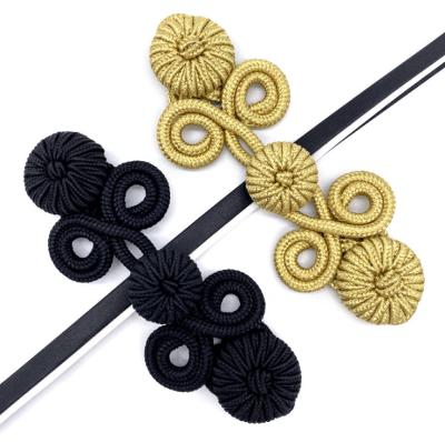 China Hot Classic Folded Buttons Handmade Chinese Knot Buttons For Clothing for sale