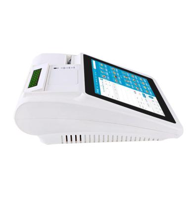 China Android 5.1 OS 14 inch all in one touch screen wifi BT pos terminal with 2GB thermal printer for sale