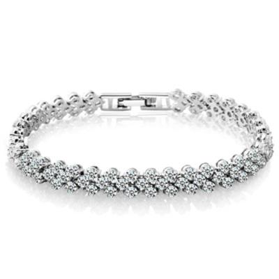 China Alloy Crystal Bracelet, Charm Bracelet Zircon Bracelet Fashion Accessories for sale