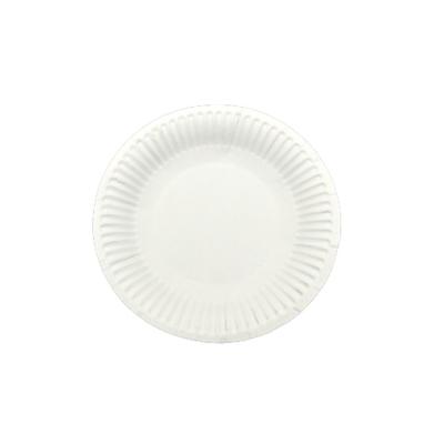 China Cheap custom disposable hot sale eco-friendly white colored round paper plate for sale