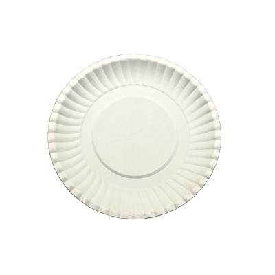 China Factory Sale Disposable Disposable Tableware Factory White Eco-Friendly High Quality Paper Plates for sale